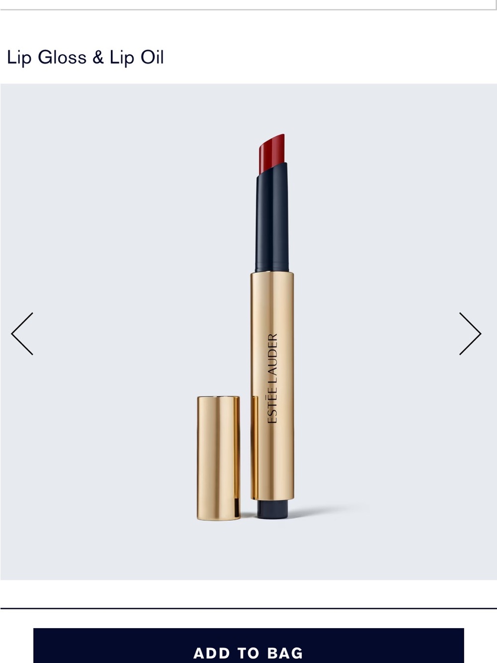 Pure Color Melt-On Glosstick Lip Gloss — 655 Melted Garnet (Deep Red)